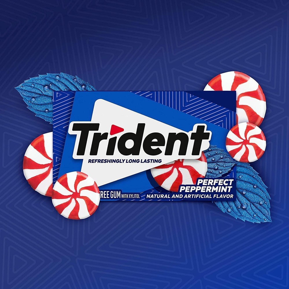 Mondelez Global Trident Peppermint, 14 ct
