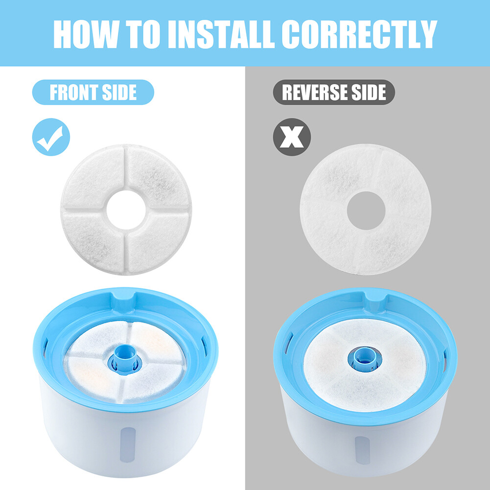 12 Packs Cat Water Fountain Filters Replacement Filters for Automatic Pet Fount