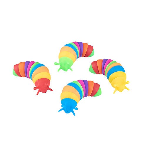 Toys Assorted Rainbow Slug Assortment, S25218, 36/Pkg