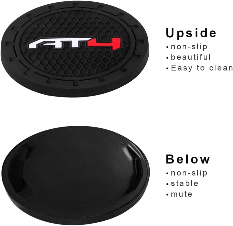 2 Silicone Cup Holder Coasters for Car