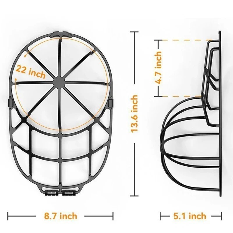 Hat Washer Baseball Cap Cleaner Machine Washing Cage Holder Frame Net New
