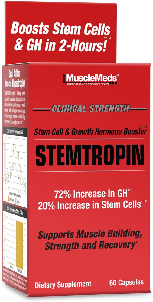 STEMTROPIN Stem Cell & Growth Factor Booster, Natural Supplement for Performance