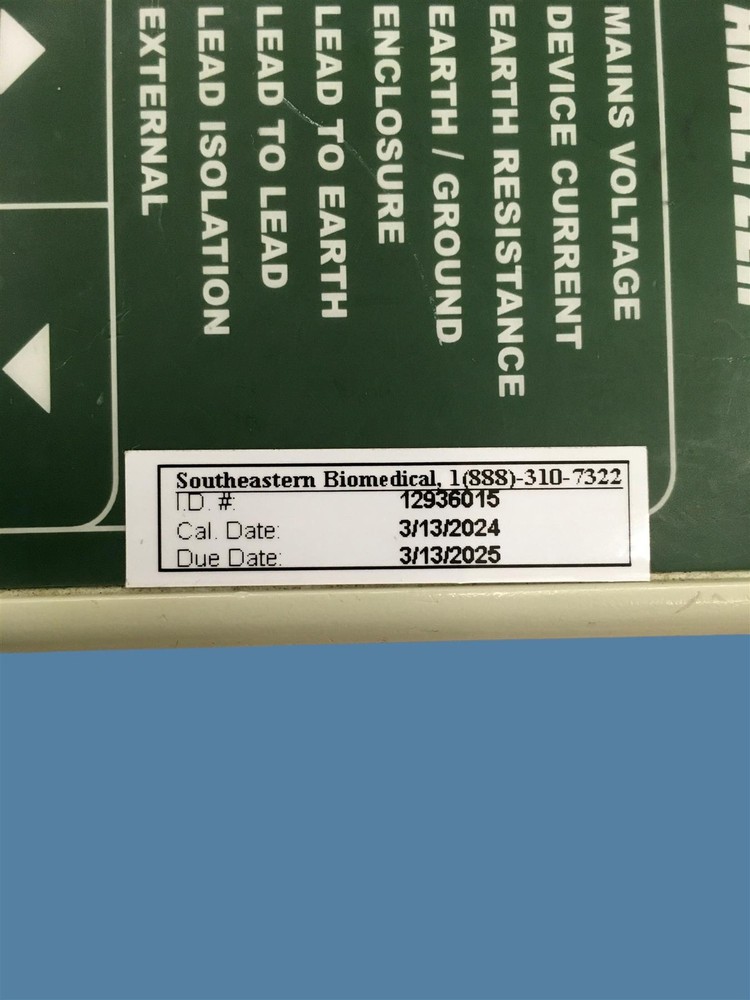 BC Biomedical SA-2005 Electrical Safety Analyzer | Powers On; Bad Screen