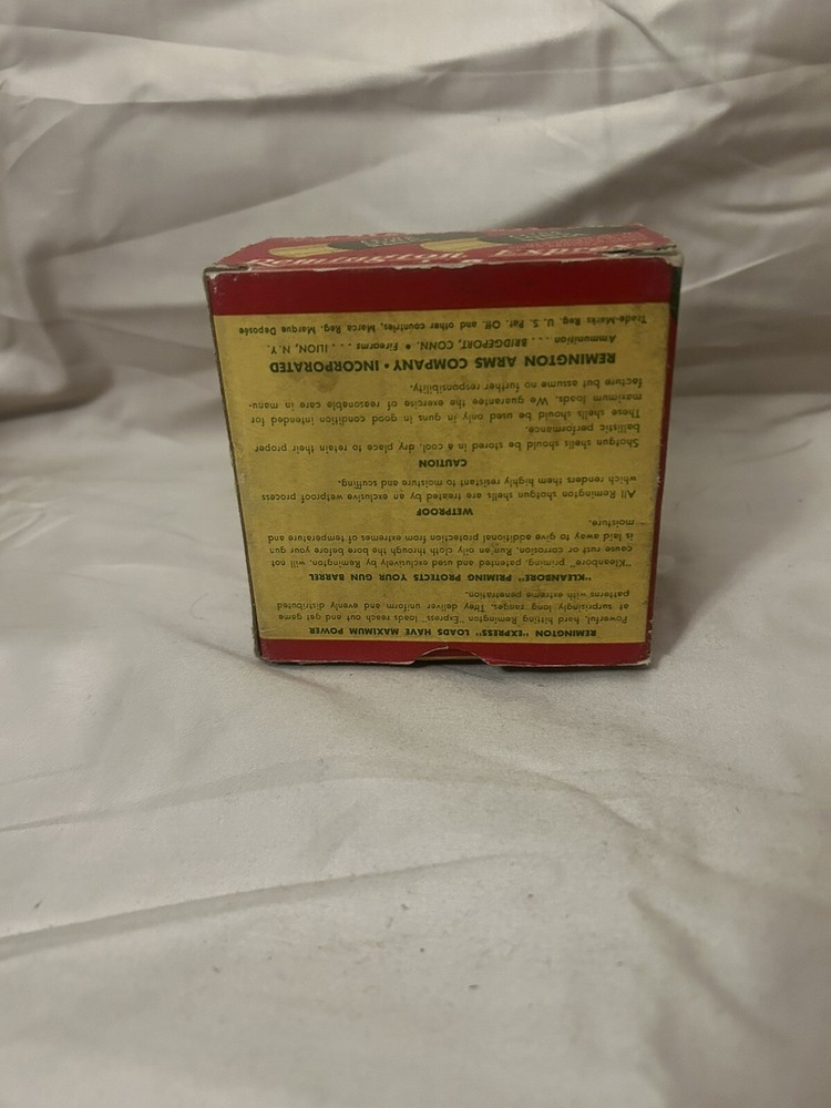 Vintage Remington Express Extra Long Range 12 Ga. Empty Shotgun Shell Box