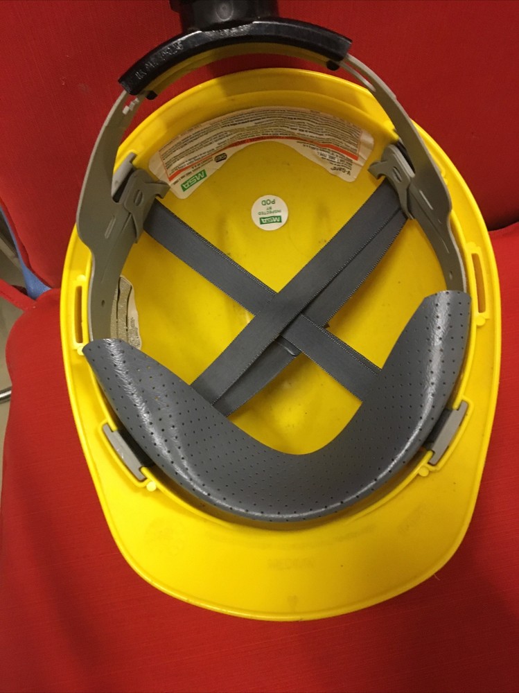Washington Vintage miners helmet Yellow msa- Medium Size