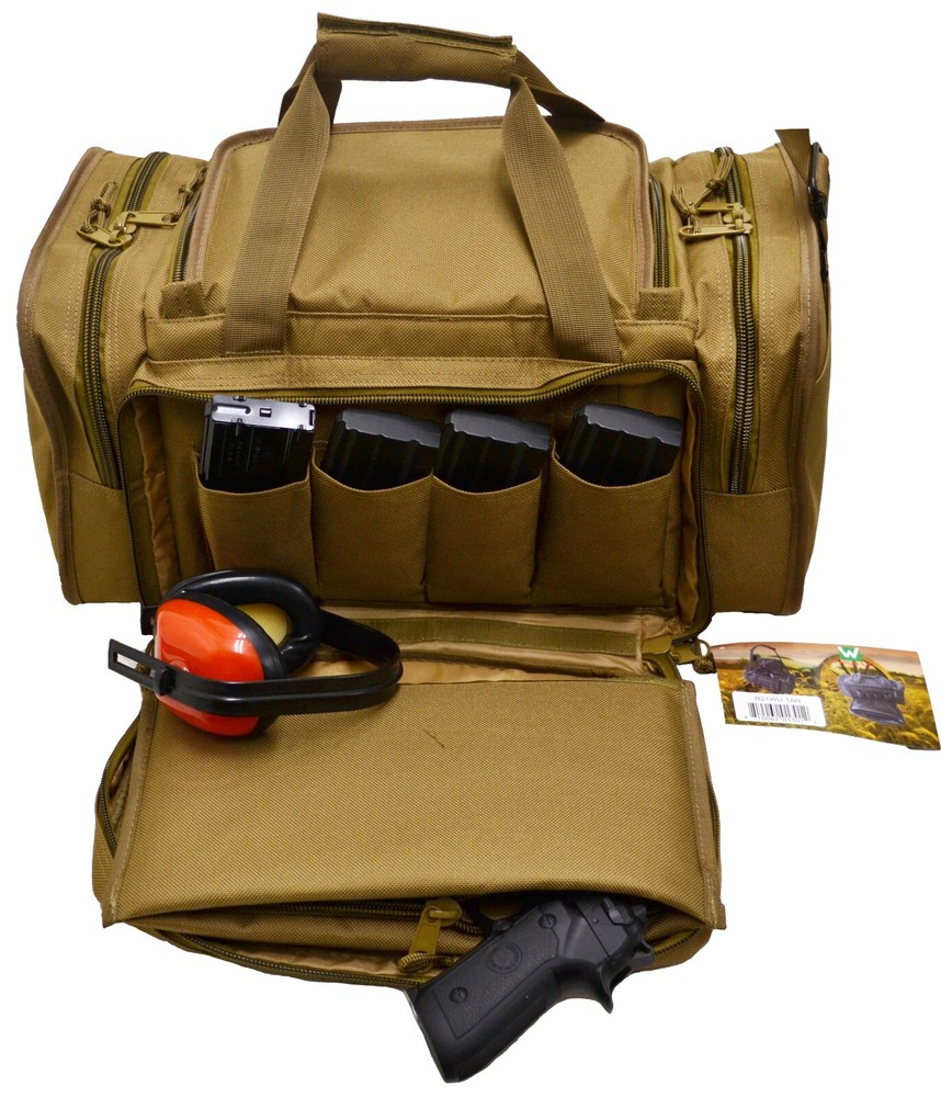 Explorer Range Bag Black Shooting Range Bag for with Divider and Pouch - R21