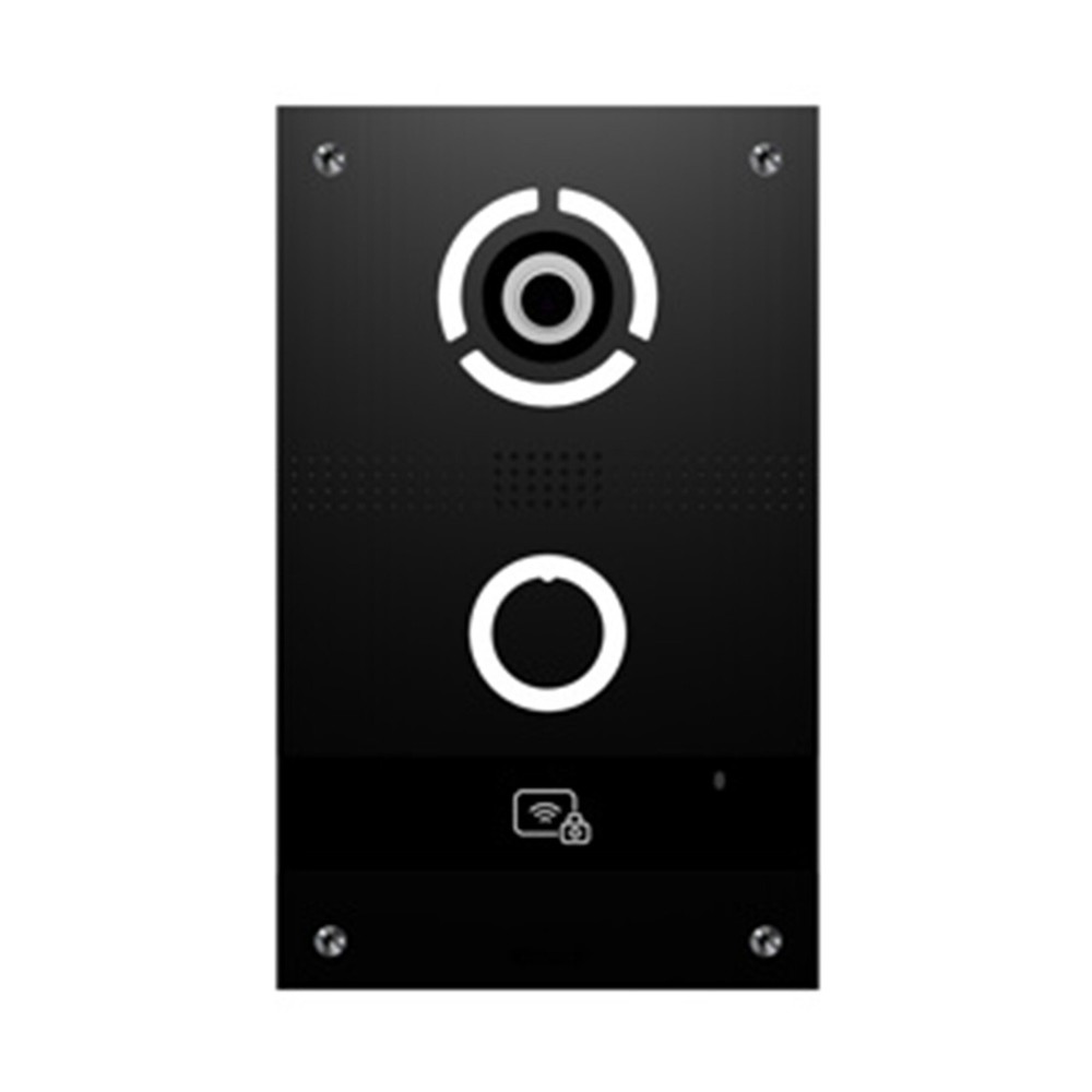 BasIP AV-08FB-Black One-Button Intercom Panel with Facial Recognition