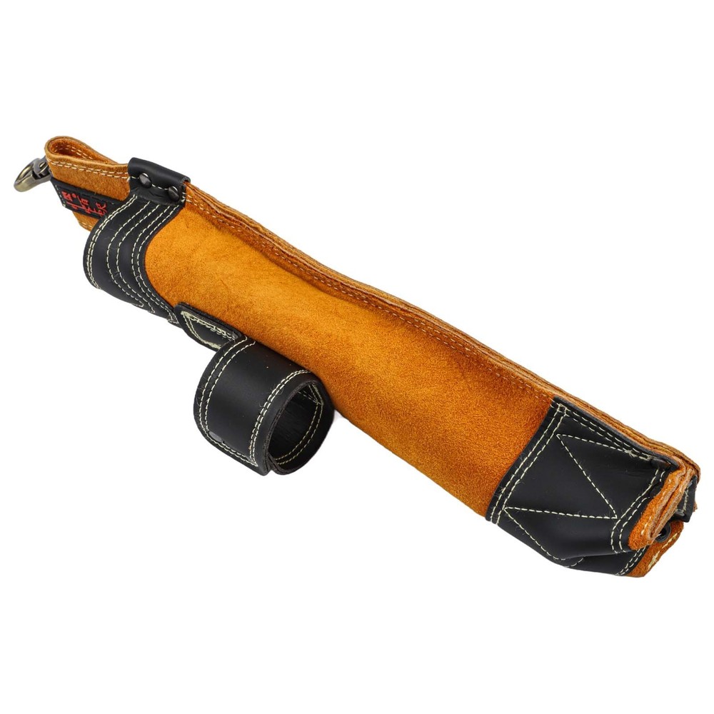 Flame-Resistant Cowhide Welding Rod Bag Thick Leather Electrode Holder