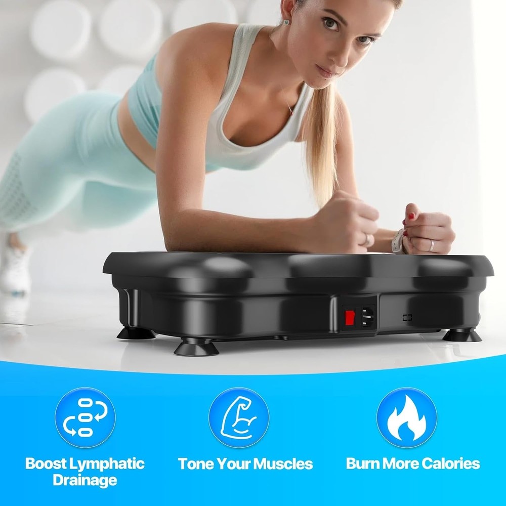 Multi-Functional Vibration Exercise Plate for Lymphatic Drainage and Weight Loss
