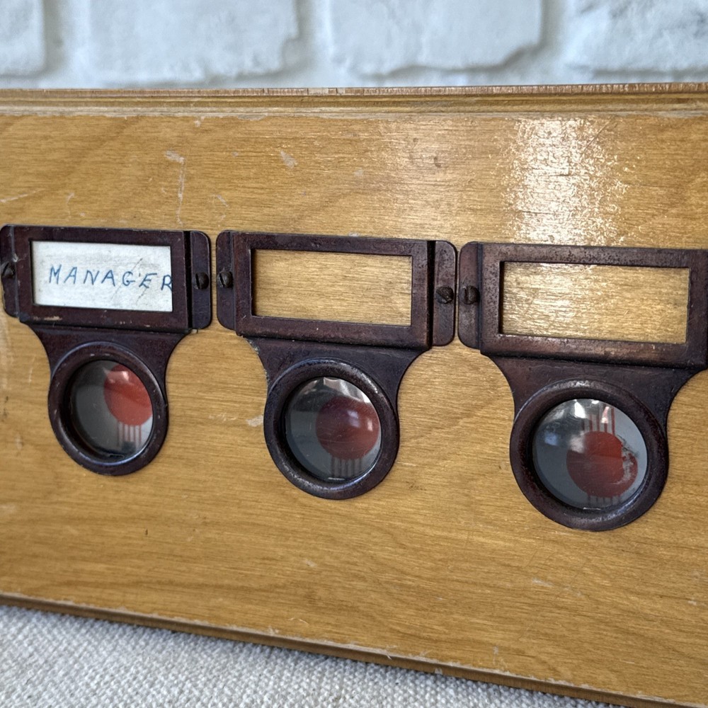 Vintage Shop Indicator Servant Call Box Bell