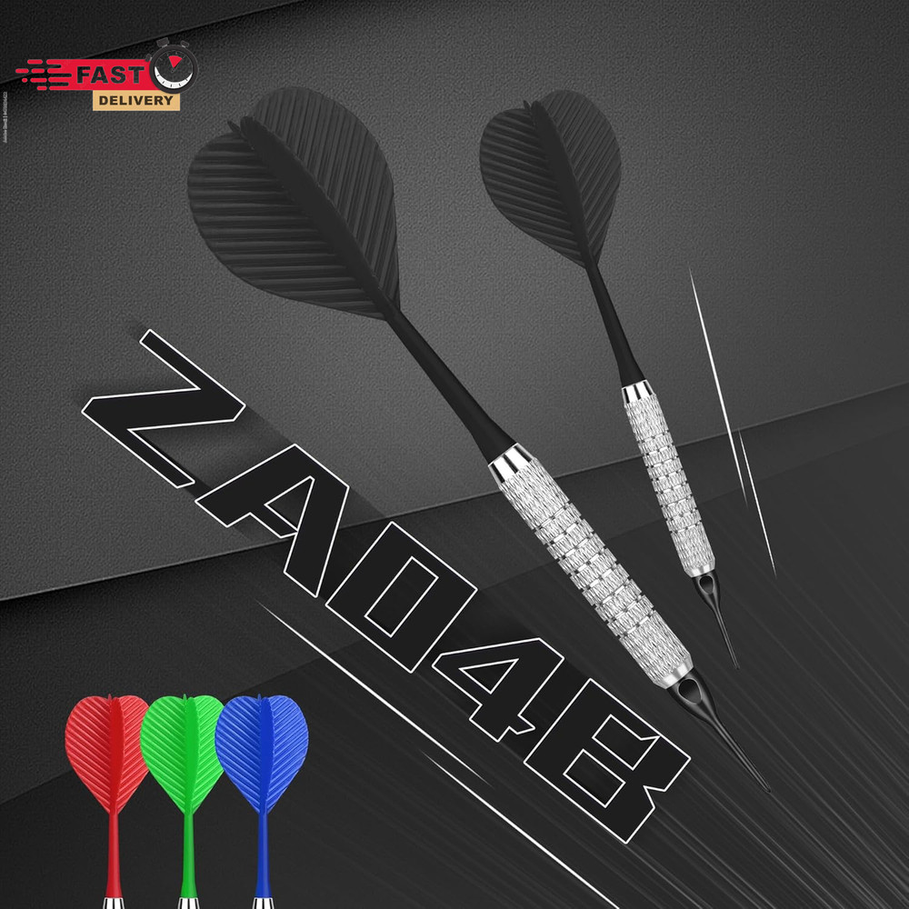 Cyeelife Plastic Tip Darts,12Pcs Soft Darts Set with 100 Plastic Tips for Electr