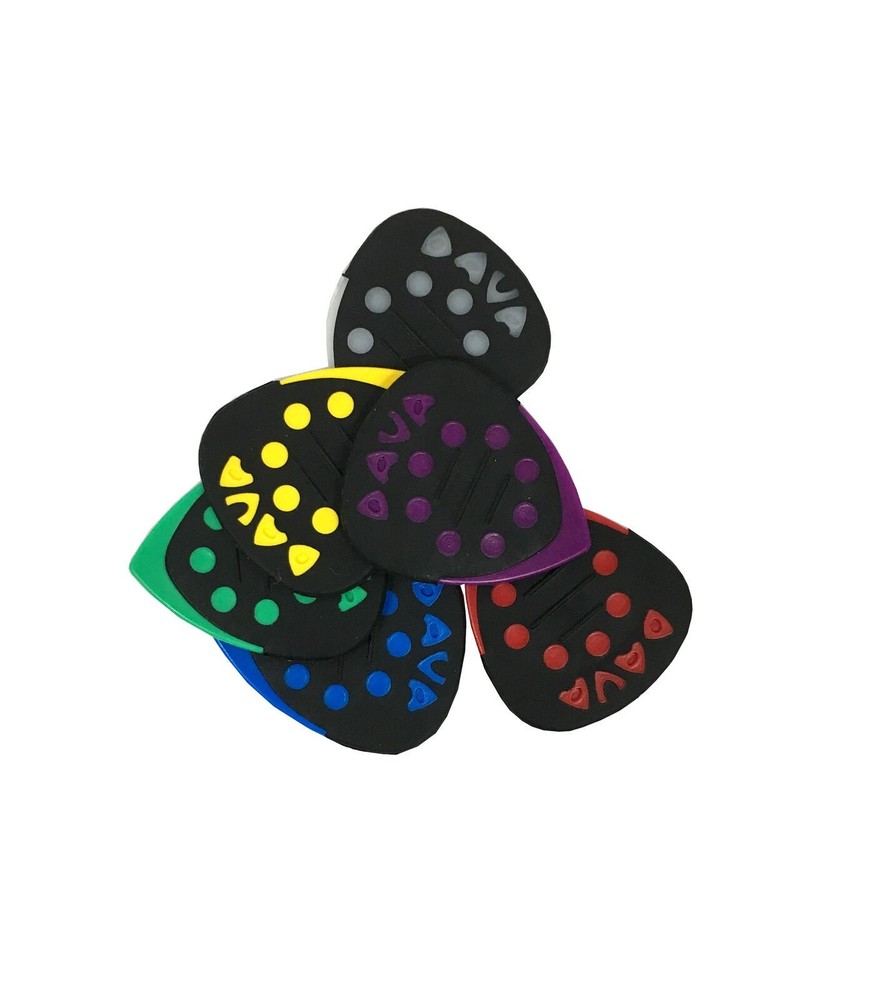 Dava Guitar Picks 6 Picks Multi Gauge Control Delrin Grip Tips