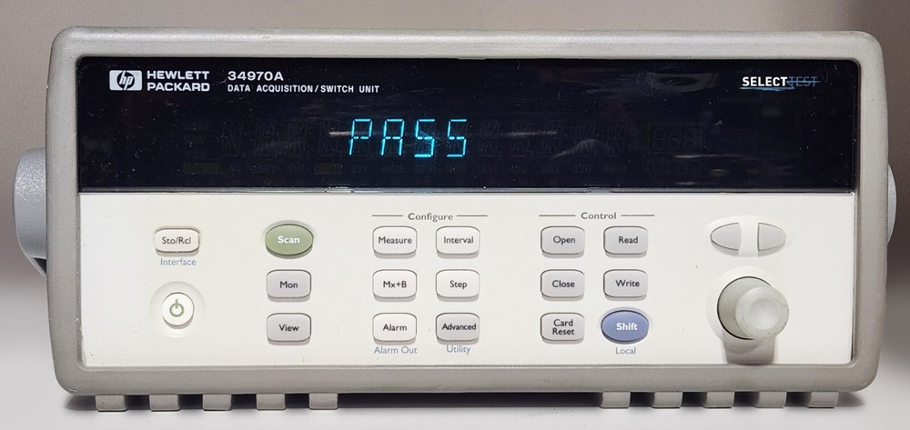 AGILENT (HP) 34970A DATA ACQUISITION / SWITCH UNIT WITH DMM *LOOK* (REF.: 641L)