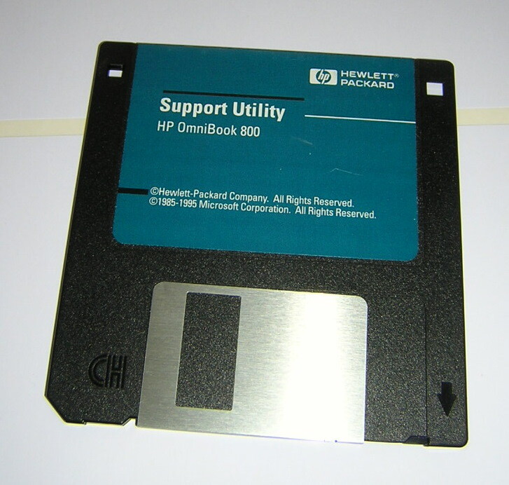 HP OmniBook 800CT 5/133 Support Utility Floppy Boot Diskette