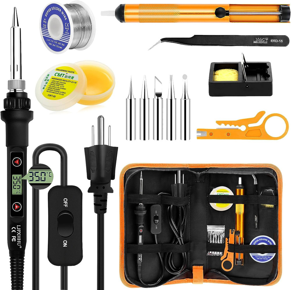 Soldering Iron Kit 80W LCD Adjustable Temperature 180-520℃