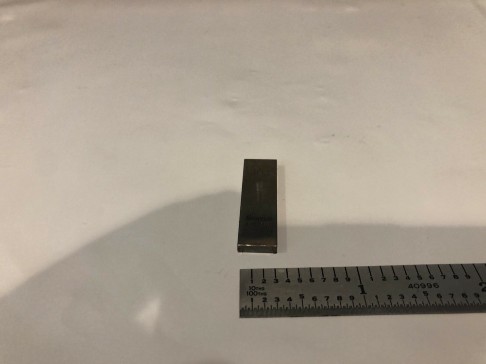 .103" Starrett Rectangular Steel Gage Gauge Block.
