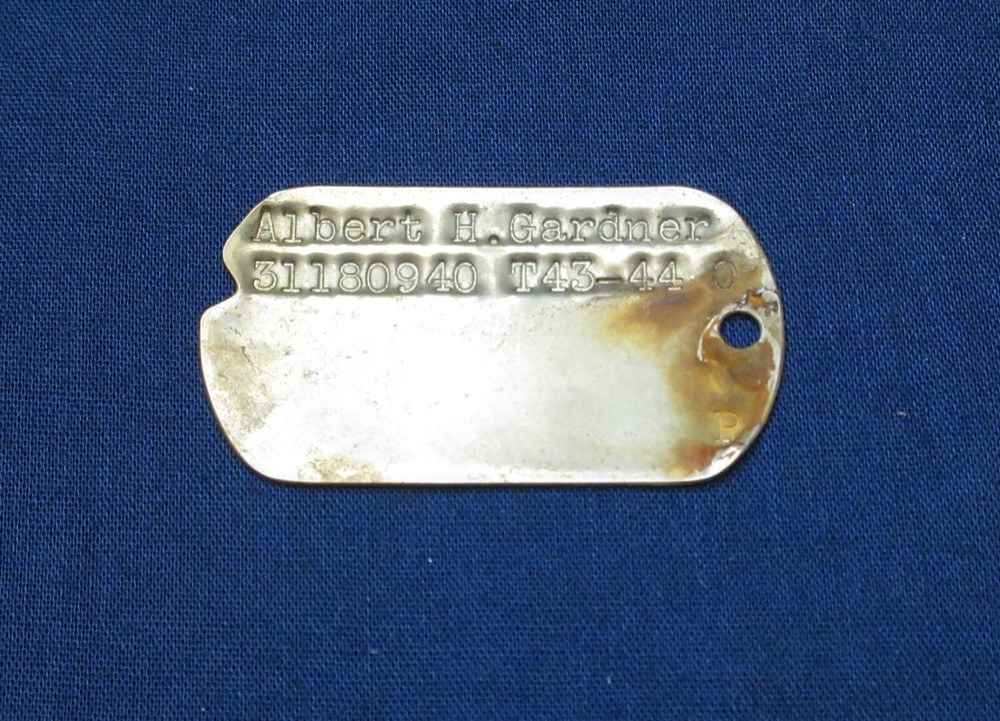 WWII Era DOG TAG - Albert H. Gardner T43/44