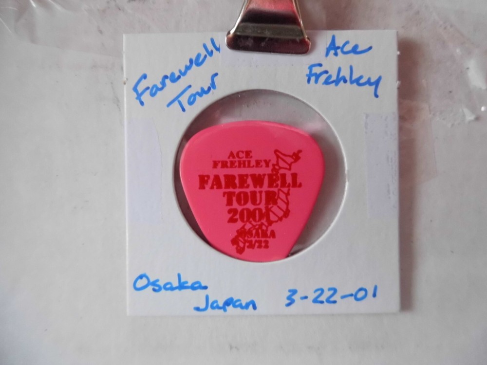 KISS "ACE FREHLEY" 3/22/01 GUITAR PICK~READ DESCRIPTION #9 ~12