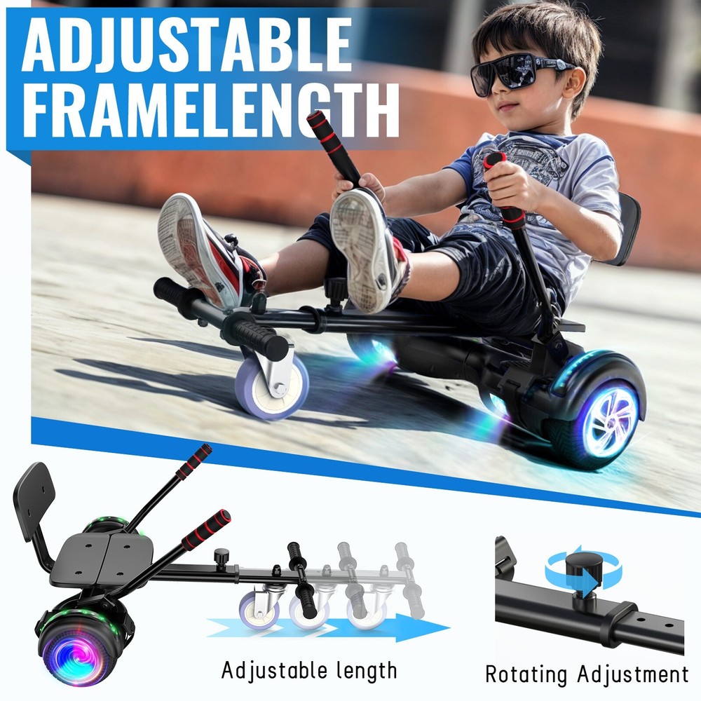 6.5'' Electric Hoverboard & Hoverkart LED Light Self-Balancing Bluetooth Speaker