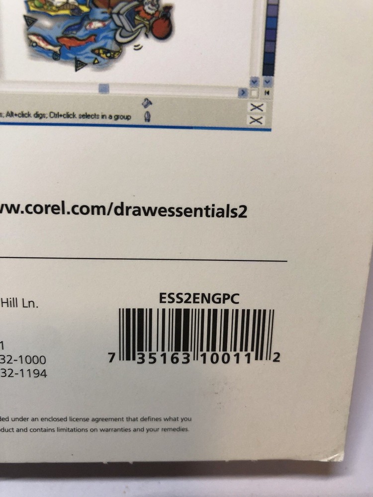 Corel Drawing Essentials 2 Windows ESS2ENGPC Photo Editing Suite Program