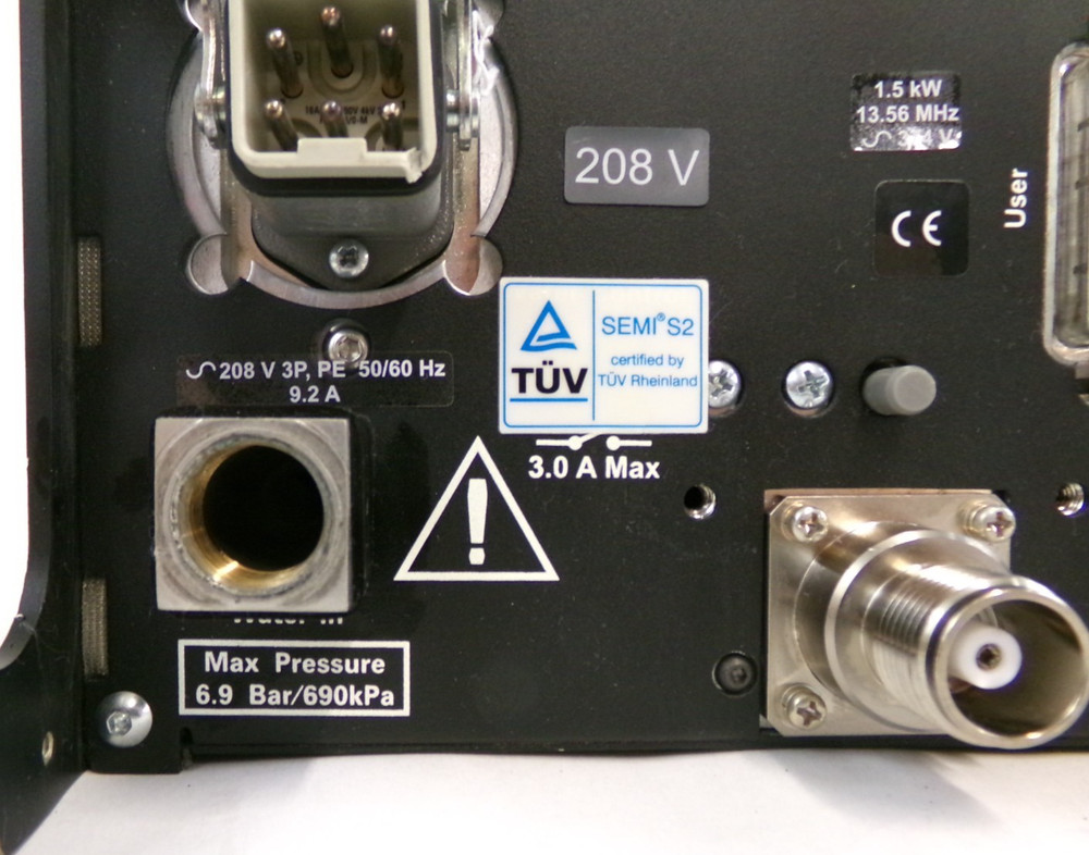Apex 1513 AE Advanced Energy 3156111-007 RF Generator Untested As-Is