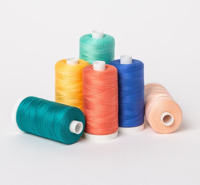 Cotton Sewing Thread Spool Set 50wt Quilting Piecing 1200 Yards Each