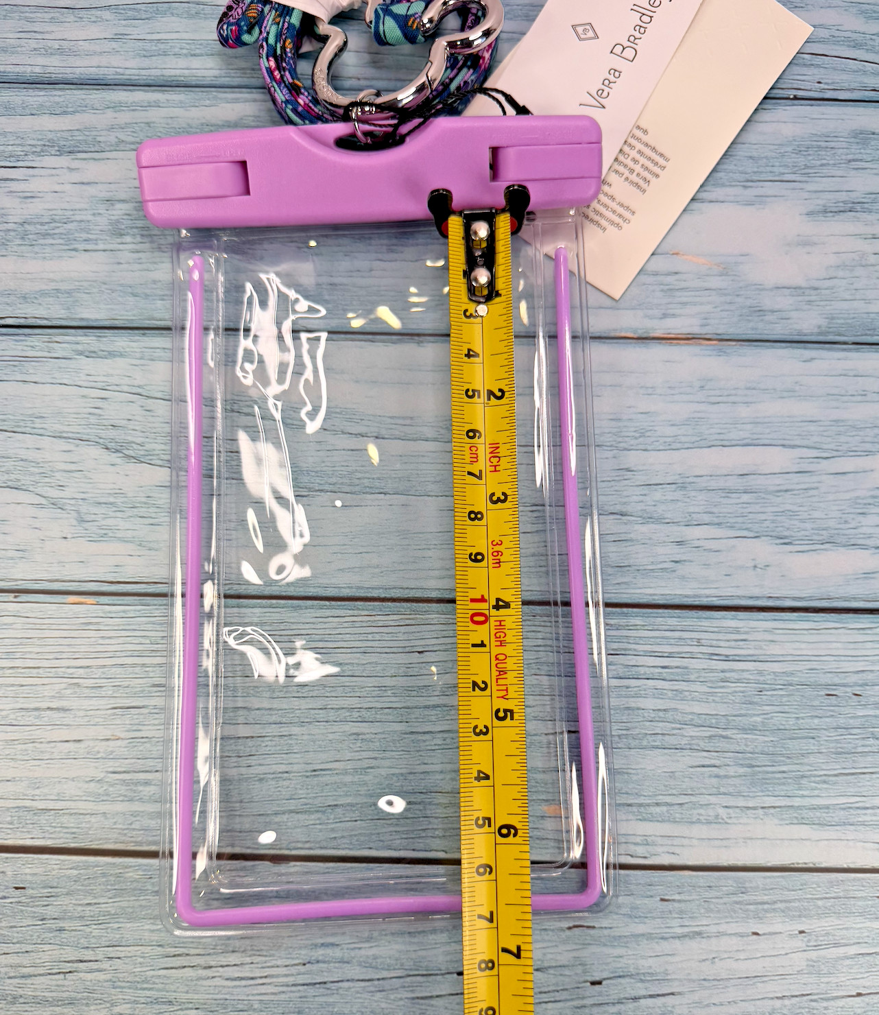 Vera Bradley Disney Mickey Minnie's Vine Floral WATERPROOF PHONE POUCH & LANYARD