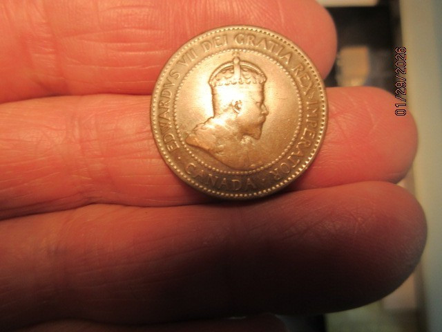 1906 Canada One Cent Edwardvs VII Large Cent - Ungraded