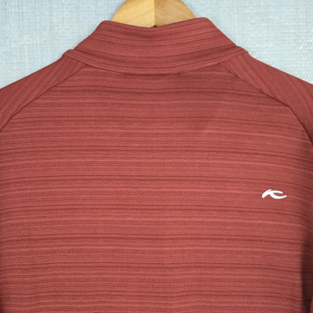 KJUS Full Zip Jacket Size 3XL NEW $279 Mens Performance Wicking Midlayer Rust