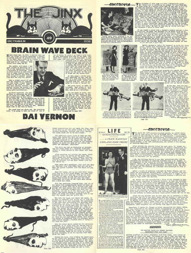 The Jinx Annemann Magazine Conjuring Magic (1934-1941) - 160 Old Issues on DVD