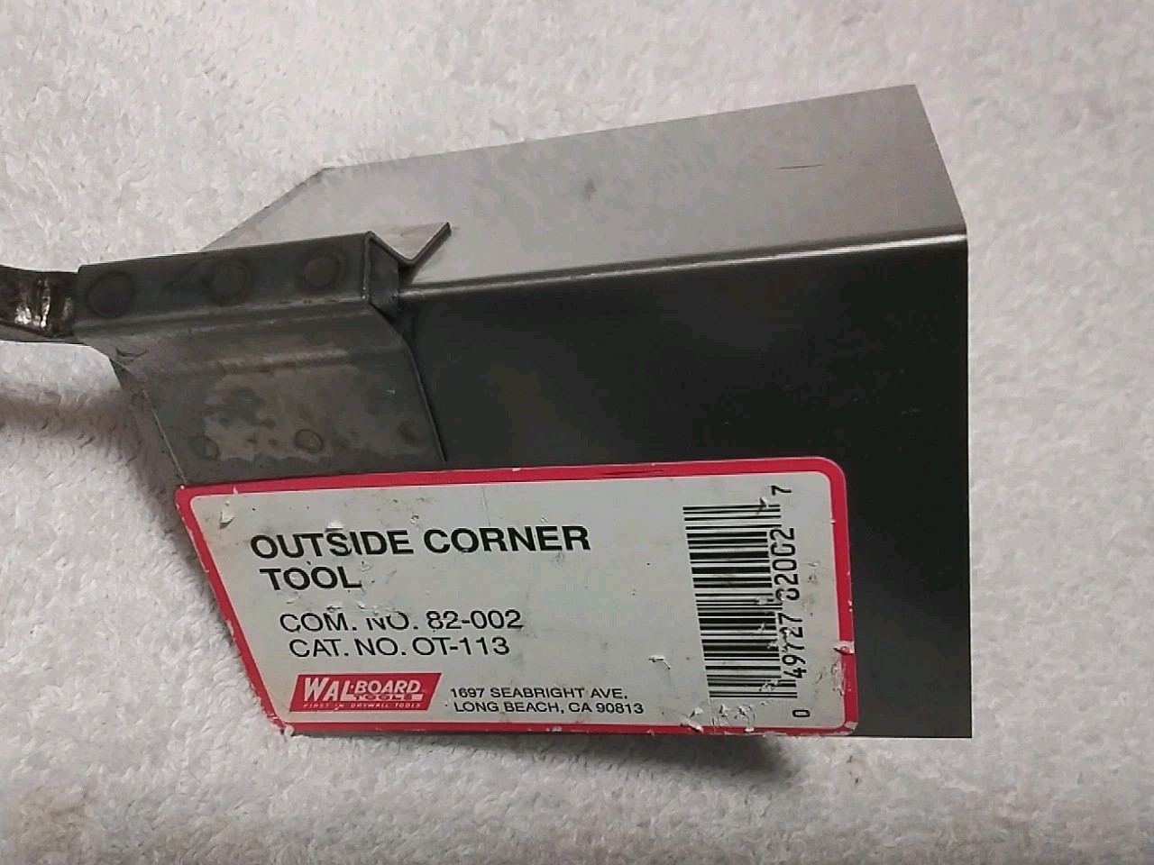 WALL-BOARD TOOLS 82-002 2-1/4"×4-1/8" STAINLESS STEEL WOOD HANDLE 90° FINISH USA