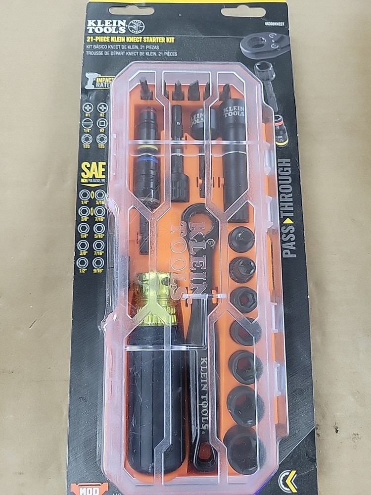 Klein Tools 65300KNECT 21-Piece SAE KNECT Starter Kit MODbox Compatible