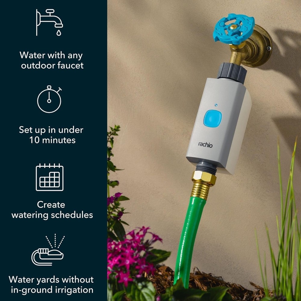 WiFi-Enabled Smart Hose Timer: Expandable 1 Valve System for Easy Watering