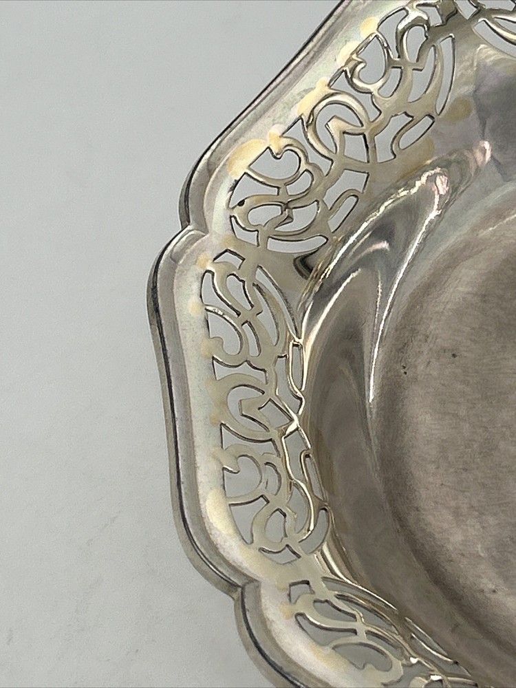 Vintage WMF IKORA Germany Silver Plated Footed Candy Bowl Trinket Dish #3815