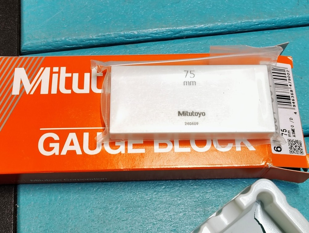 Mitutoyo 75mm Ceramic Rectangular Calibration Inspection Gage Block Grade 0