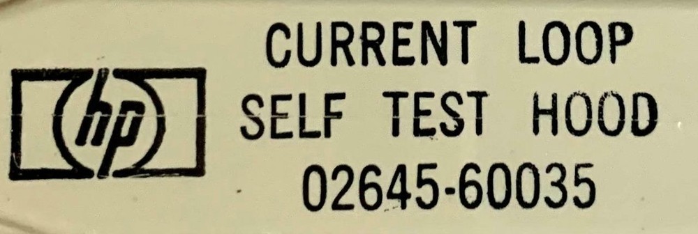 Hewlett Packard HP 02645-60035 Current Loop Self Test Hood