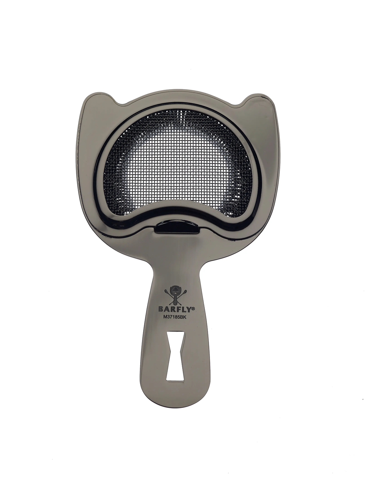 Mercer Culinary M37185BK Barfly 6" Stainless Steel Fine Mesh Spring Bar Strainer