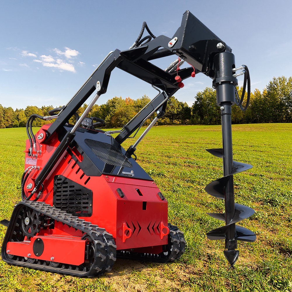 6in+8in+12in Mini Skid Steer Attachment Hydraulic Auger Post Hole Drill FreeShip