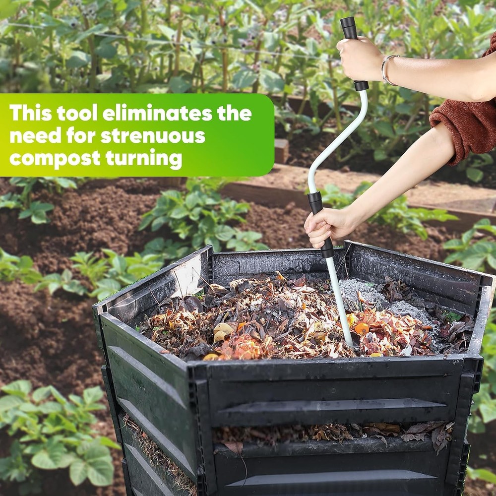 Composting Accessories – Aerator Turner & Mixing Tool Outdoor Compost