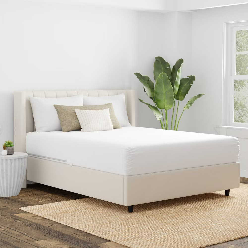 Queen Cotton Fresh Mattress Protector - AllerEase