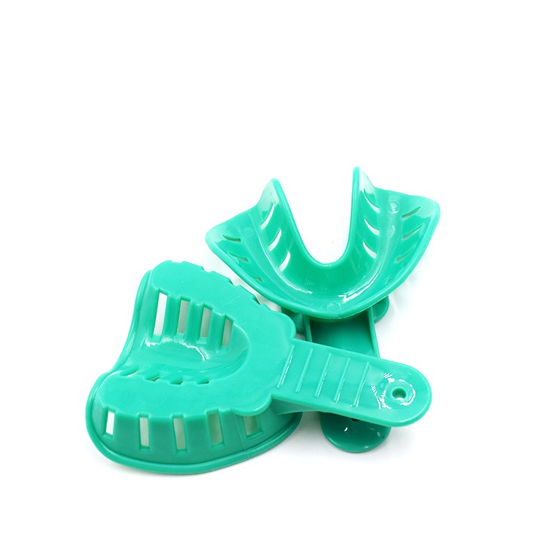 1 Set Dental 6 Different Sizes Impression Plastic Assorted Kit Upper/Lower Trays