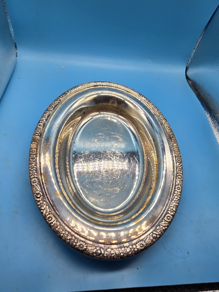 Vintage Gorham Silverplate #962 Breadplate/ Oval Platter