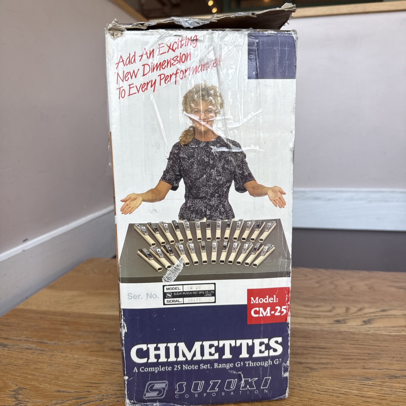 SUZUKI CM-25 Tone Chime 25 Tone Set 2-Octave With Original Box