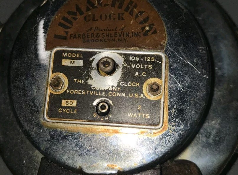 Sessions Ship's Wheel Model M Electric Synchronous Clock