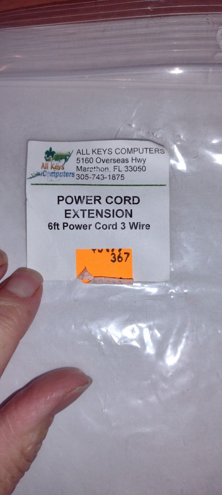 6FT EXTENSION POWER CORD