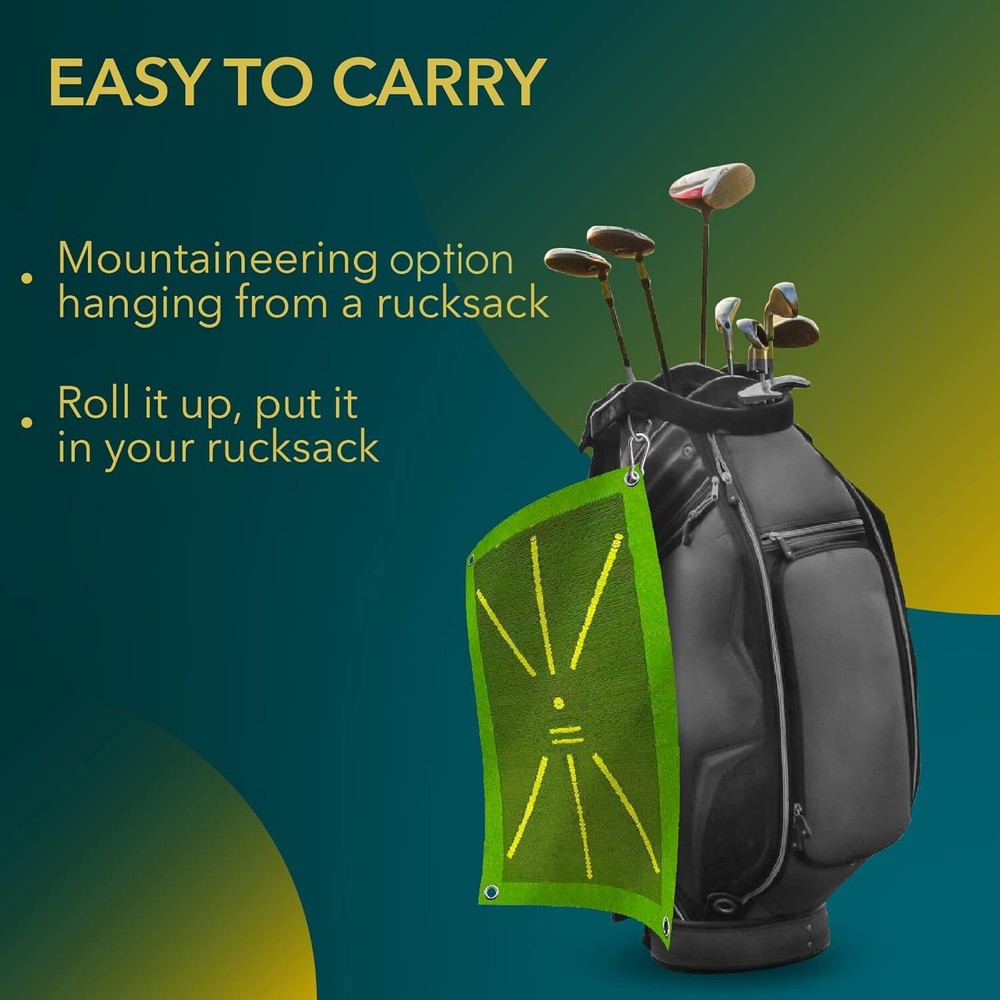 Golf Training Mat for Swing Detection Batting Divot Golf Hitting Practice Mat