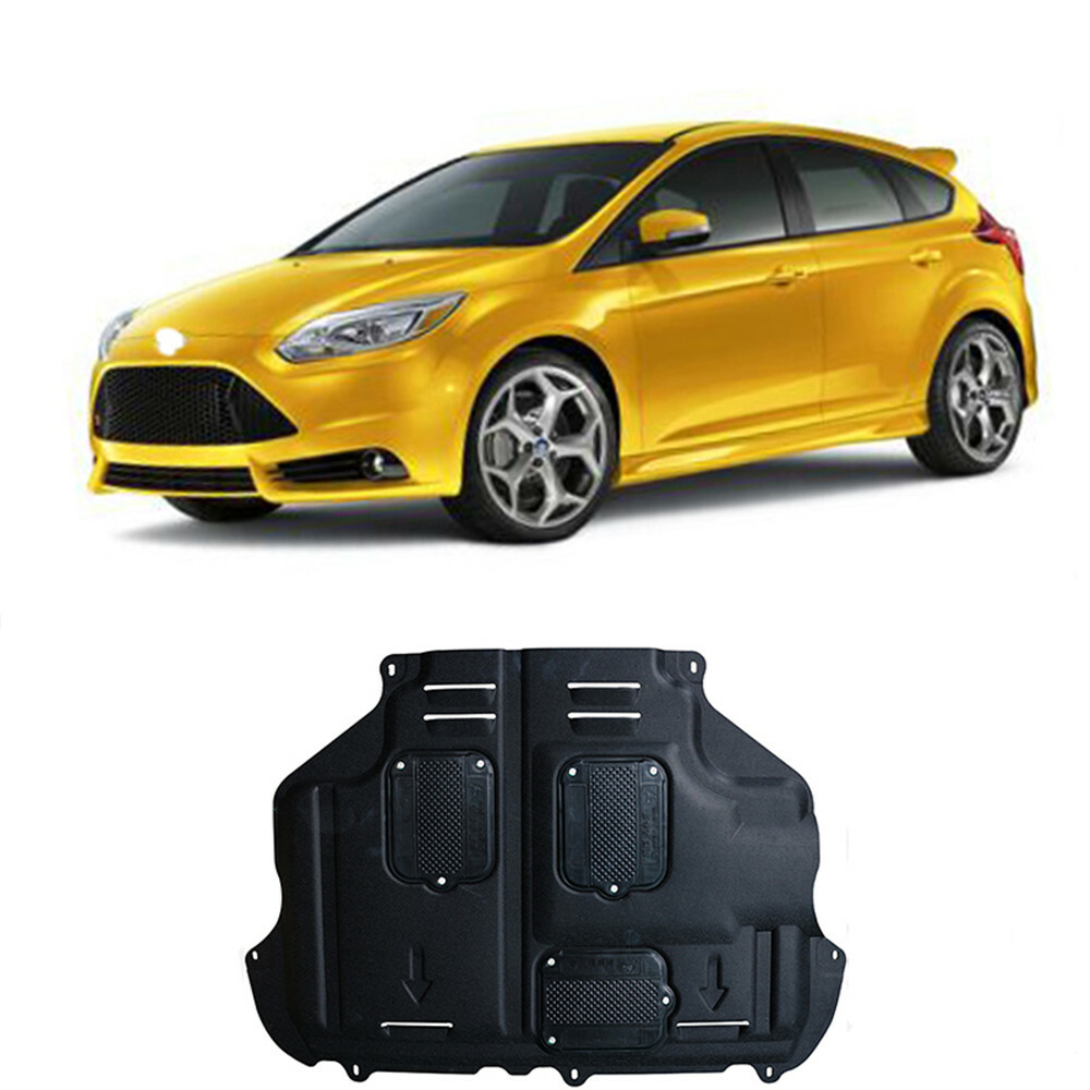 Lower Guards For Ford Focus 2012-2018 Engine Splash Shield Chassis Armor Black