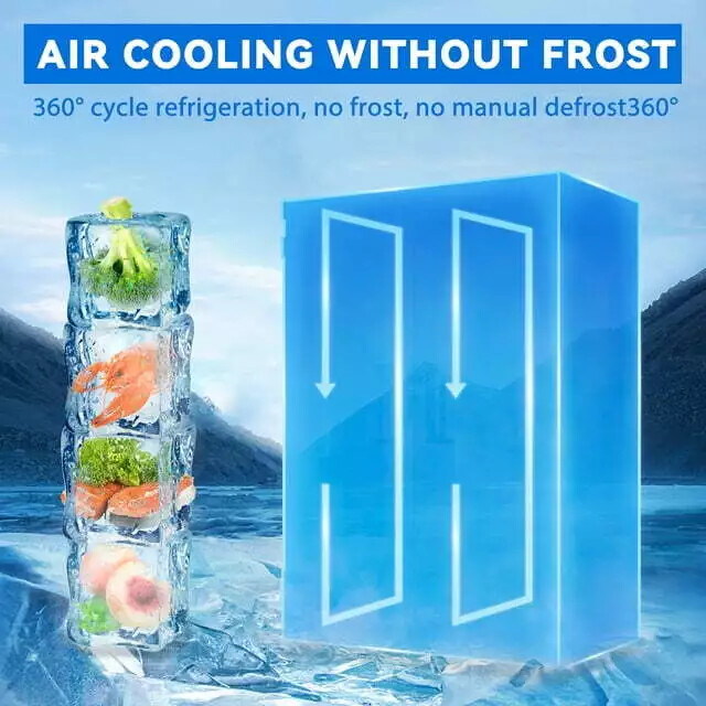 49 Cu.Ft Commercial Refrigerator Reach In Upright Refrigerator Two Solid Door