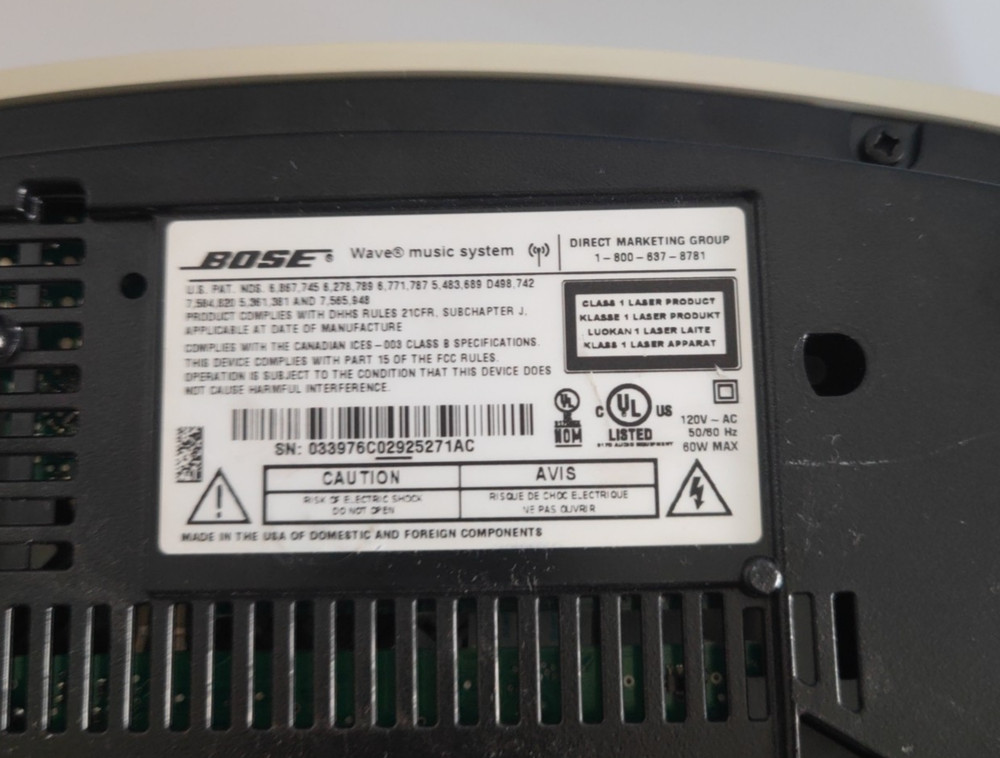 Bose Wave Music System AWRCC1 with Multi-CD Changer And Remote Read Description