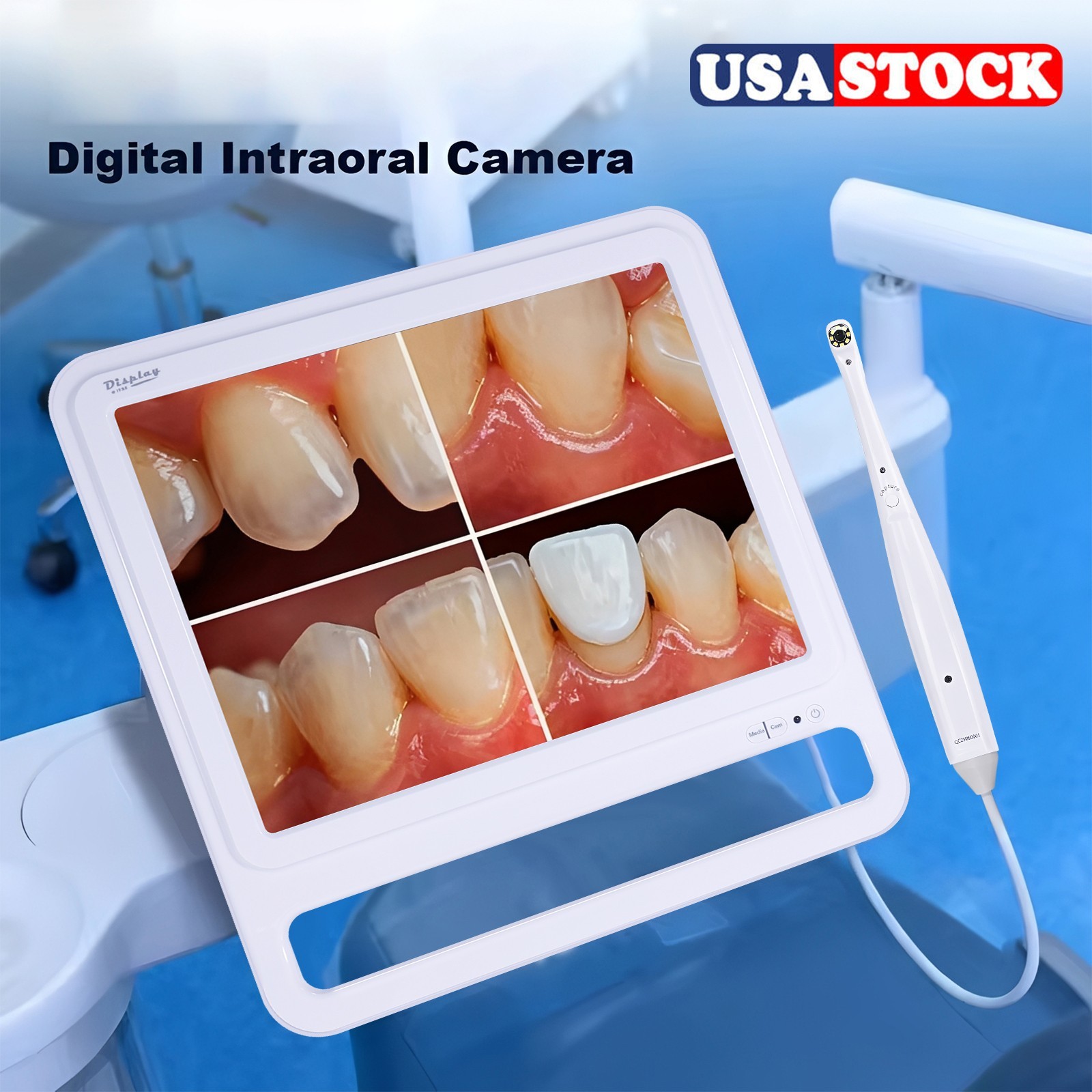 Dental 17Inch High-Definition Digital LCD AIO Monitor Intraoral Camera WIFI FDA